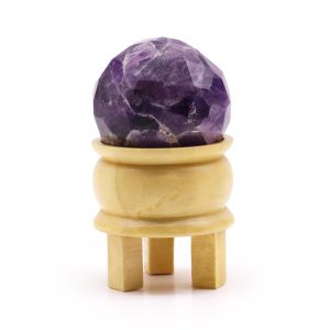 Amethyst Edelstein-Kugel mit Ständer