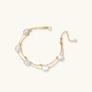 Perlmutt Armband Layered