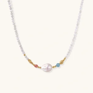 Perlmutt Halskette Garden Beaded