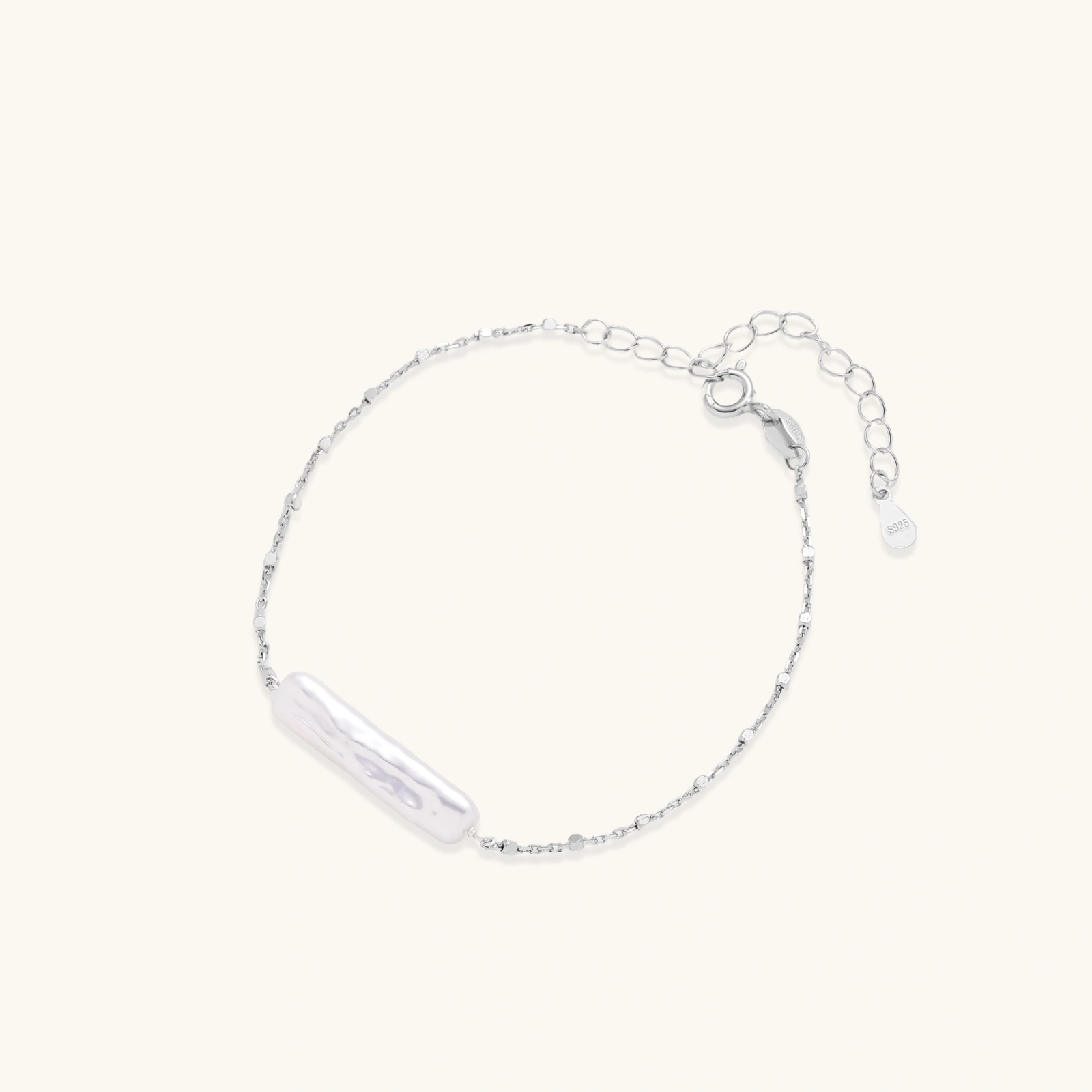 Perlmutt Halskette Baroque Pearl Chain Bracelet