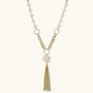 Perlmutt Halskette Tassel Dreams