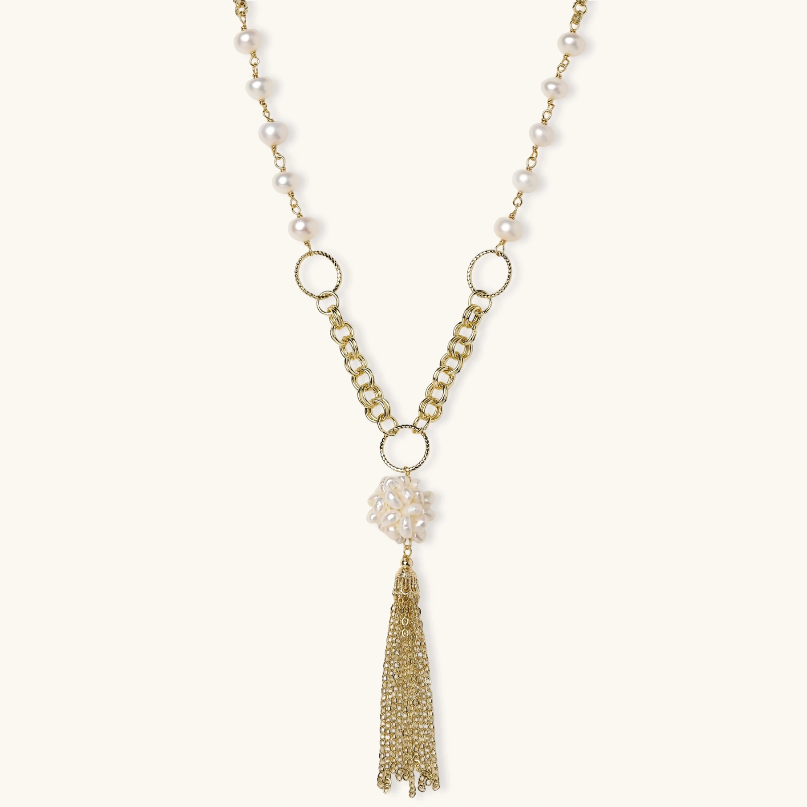 Perlmutt Halskette Tassel Dreams