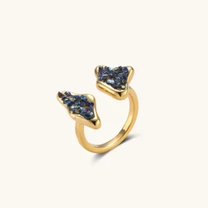Statement Ring Stellar Embrace mit Stern-Detail